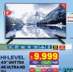 Hİ-LEVEL 43 İNÇ 4K ULTRA HD TV AKILLI TELEVİZYON